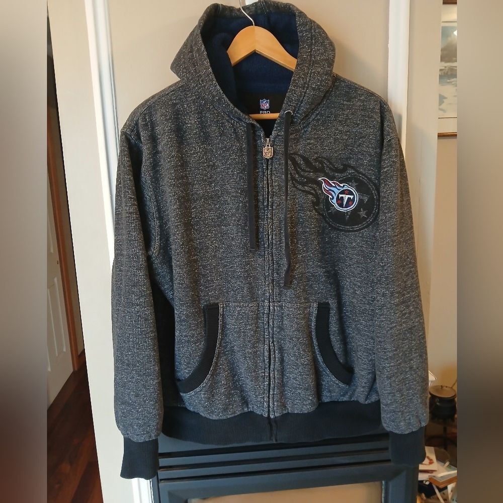 NFL Pro Line Tennessee Titans Full Zip Hooded Jacket Size Large - Picture 10 of 10